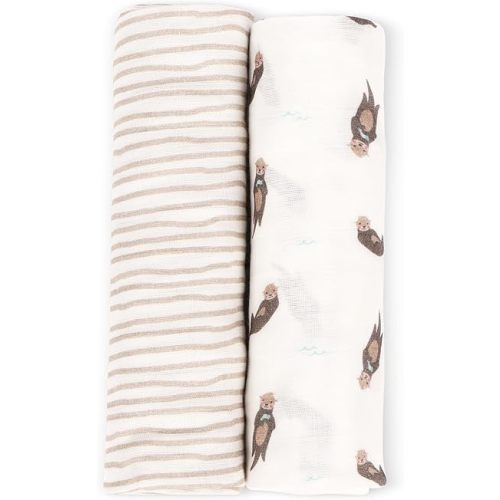 Muslin Baby Swaddle - Breathable Receiving Blankets for Newborn Baby, 70% Viscose derived from Bamboo, 30% Spandex, Imported