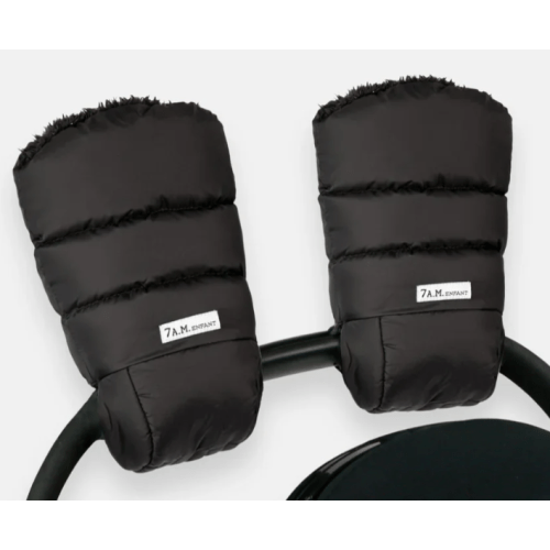 7AM Warmmuffs- black plush