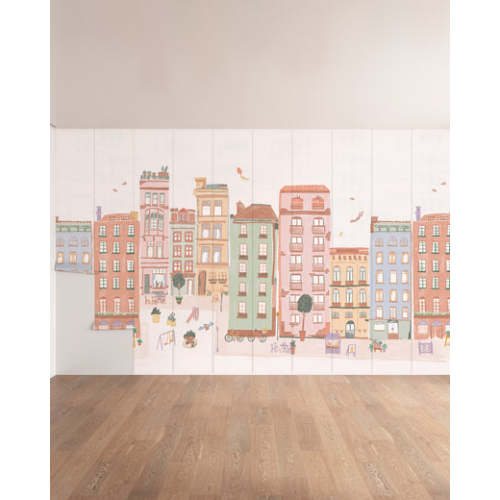Block Party Wall Mural