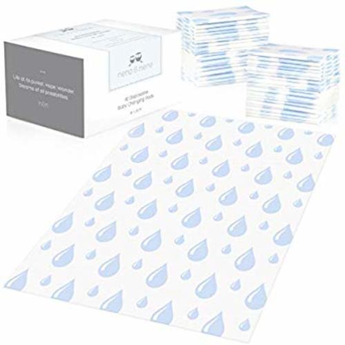 Large Disposable Baby Changing Pads - 40 Count - Diaper Changing Table, Sanitary Mats - 100% Leak-Proof