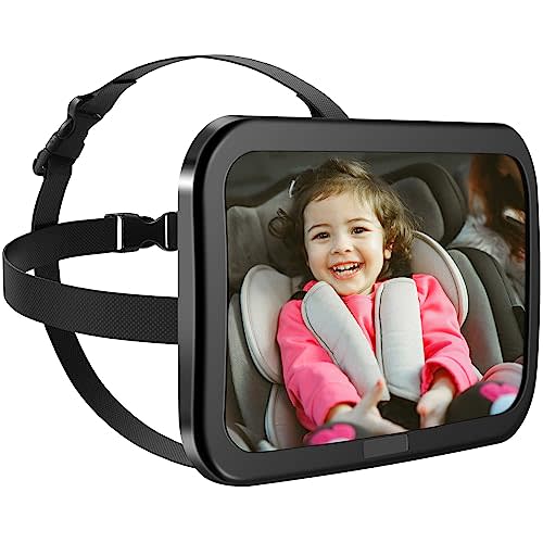 Zacro Baby Car Mirror, Shatter-Proof Mirror, 360 Degree Adjustability