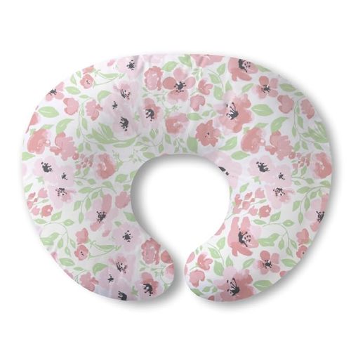 Plushii Nursing Pillow for Breastfeeding, Ergonimic Support Breastfeeding Pillow for Breast Feeding and Bottle Feeding, Breathable Feeding Pillow for Mom and Baby, Pink Bloom