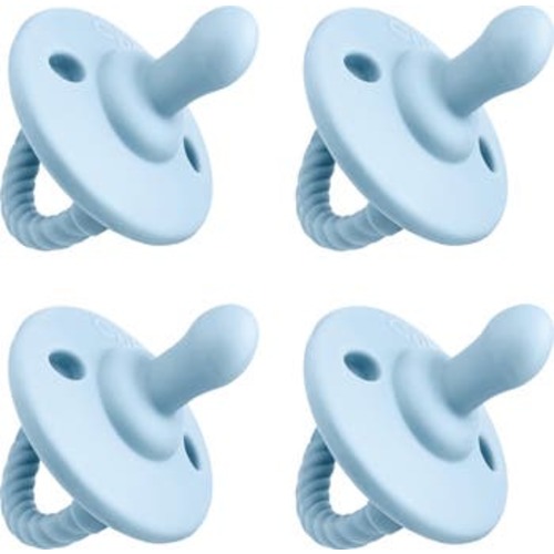 Pacifiers, 4 Pack - Flat, 0 to 18 Months