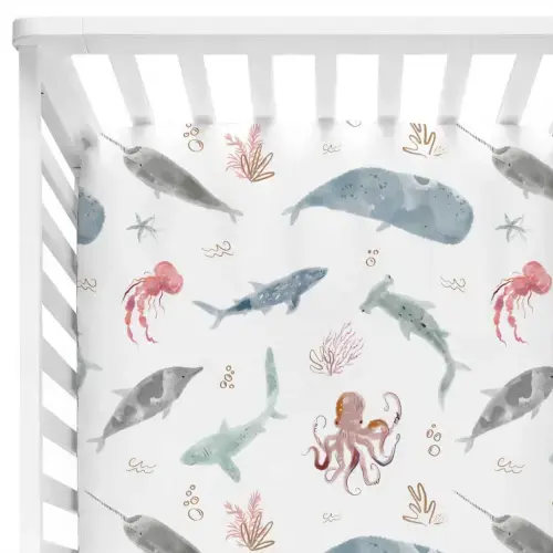 Sea Life Crib Sheet | Caden Lane