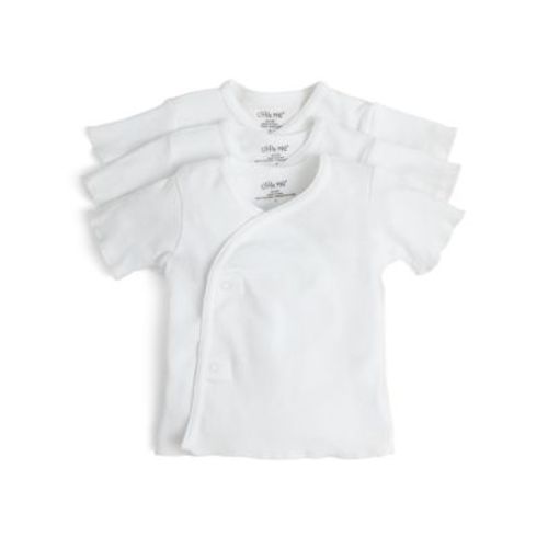 Unisex Side-Snap Shirt, 3 Pack - Baby