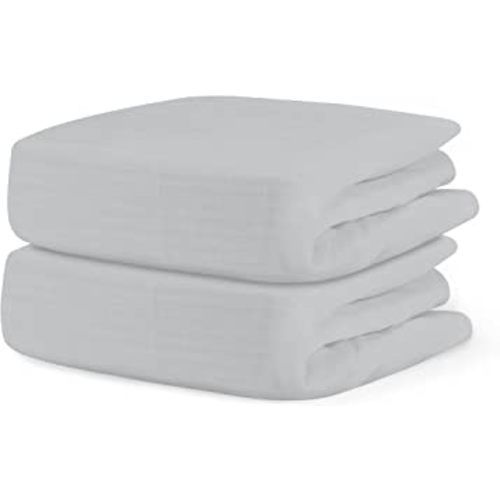 Newton Baby Organic Fitted Crib Sheets (2-Pack) - 100% Breathable and Ultra-Soft, 100% Organic Muslin Cotton, Twilight Grey, Fits All Standard Cribs