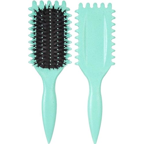 Curl Defining Brush, Curly Hair Brush Styling Brush for Detangling, Shaping and Defining Curls Gifts for Women Men Less Pulling