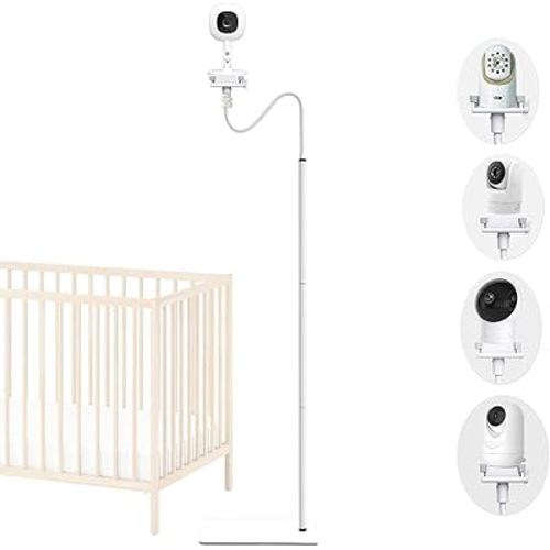 Baby Monitor Floor Stand Mount Holder for Nanit Pro & Flex Stand/Infant DXR 8 & DXR-8 Pro/Momcozy/eufy/Philips Avent/Babysense 5.5 Max View Baby Monitor