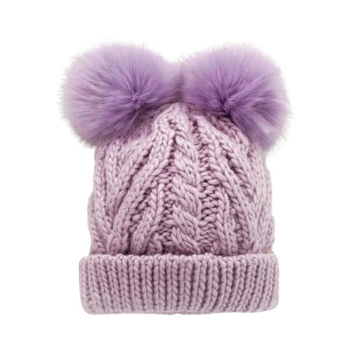 Fluffer Beanie Hat - Lilac by Huggalugs – Pacifier Kids Boutique