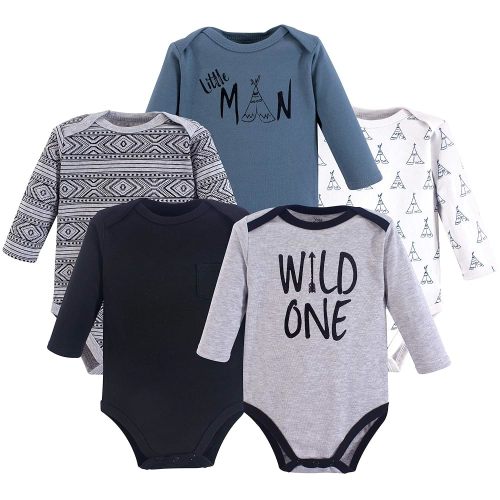 Yoga Sprout Cotton Bodysuit, 5 Pack