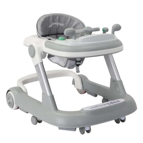 CuddleSteps™ Convertible Baby Walker | 2-in-1 Seated & Push Walker