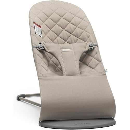 BabyBjörn Bouncer Bliss, Sand Gray, Cotton (006017US)