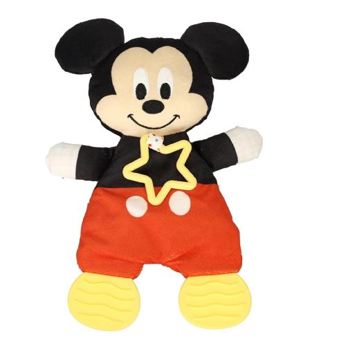 Kids Preferred Disney Baby Mickey Mouse Plush and Sensory Crinkle Teether Toys for Newborn Baby Boys and Girls 10.5 inches