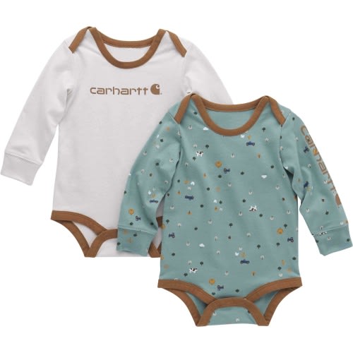 Carhartt Boys' Long-Sleeve Bodysuit 2pc Set (Infant)