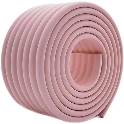 M2cbridge Multifunctional Edge and Corner Guard Coverage Baby Safety Bumper DIY 6.5 Ft (Pink)