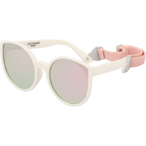 COCOSAND Baby Sunglasses with Strap Cateye Style UV400 Protection for Age 0-24months