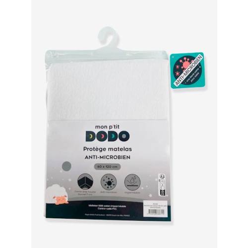 Protège matelas bébé traité antimicrobien ULTRAFRESH - blanc, Chambre et rangement