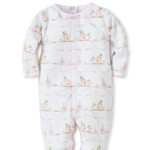 Noah's Pink Print Footie