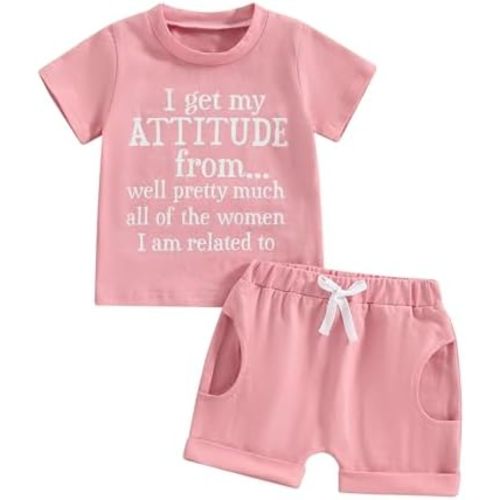 Toddler Baby Girl Summer Clothes Daddys Girl Letter Short Sleeve T Shirt Tops Newborn Rolled Shorts Outfit Set