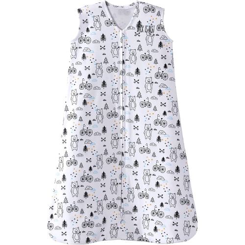 HALO SleepSack, 100% Cotton Wearable Blanket, Swaddle Transition Sleeping Bag, TOG 0.5, Huggy Bears, Medium, 6-12 Months
