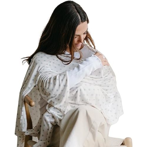 Solly Baby Nursing Cover, Ultra-Breathable, Lightweight Breastfeeding Cover-Up, Buttery-Soft Fabric, Universal Fit, Postpartum Essentials, Newborn Must Haves, Starburst