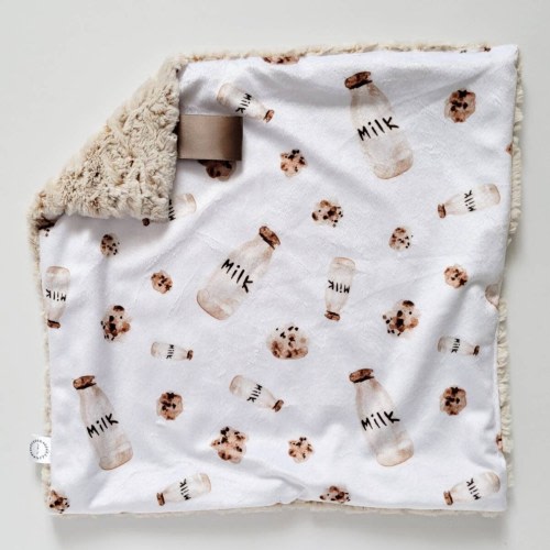 Milk and Cookies Lovey, Minky Lovey, Christmas Lovey, Cookie Lovey, White Lovey, Sprinkles Lovey, Girl Lovey, Holiday, Santa, Neutral, Beige