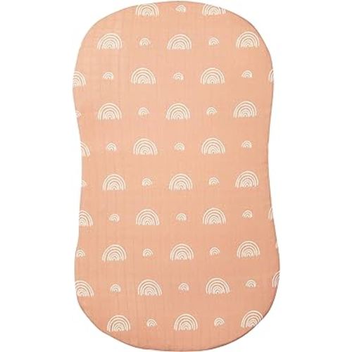 Amazon.com: Baby Bamboo Naturals - 2 in 1 Snuggle Me Infant Lounger Cover & Halo Bassinet Sheet - 70% Viscose from Bamboo & 30% Muslin Cotton Organic Blend - Soft & Durable - Envelope Style Fit - Boys & Girls : Baby