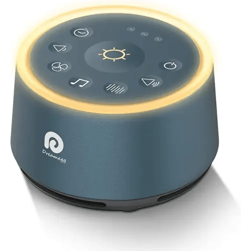 Dreamegg D1 Sound Machine - White Noise Machine with Baby Night Light for Sleeping, High Fidelity Sounds, Timer & Memory Feature, Sound Machine for Baby Adults, Home, Office, Travel (Navy Blue)