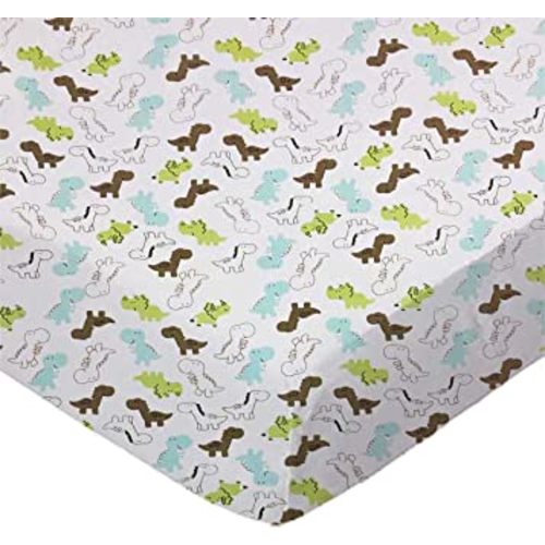 SheetWorld Fitted Baby Bassinet Sheet fits Baby Delight Beside Me Dreamer Bassinet 20 x 32.5, 100% Cotton Jersey, Hypoallergenic, Butter Soft, Baby Dinosaurs, Made in USA