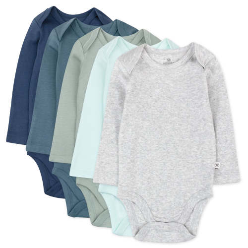 5-Pack Organic Cotton Long Sleeve Bodysuits | Honest Baby Clothing