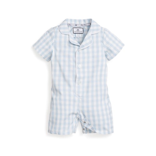 Classic Gingham One-Piece Pajamas, 0-3M