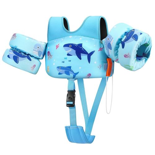 HeySplash Toddler Swim Vest, Toddler Floaties Fit 13-30/22-44 Lbs,Kids Swim Jacket with Adjustable Strap, Arm Floaties Water Wing Arm Band for Children Learn to Swim, Puddle Sea Beach Jumper Boy Girl