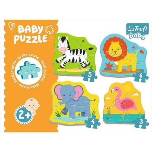 Trefl Animals on the Safari Kids Jigsaw Puzzle - 8pc