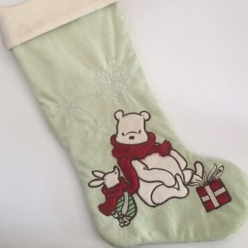 Disney Winnie the Pooh Christmas Stocking Light Green w/ Piglet  Target