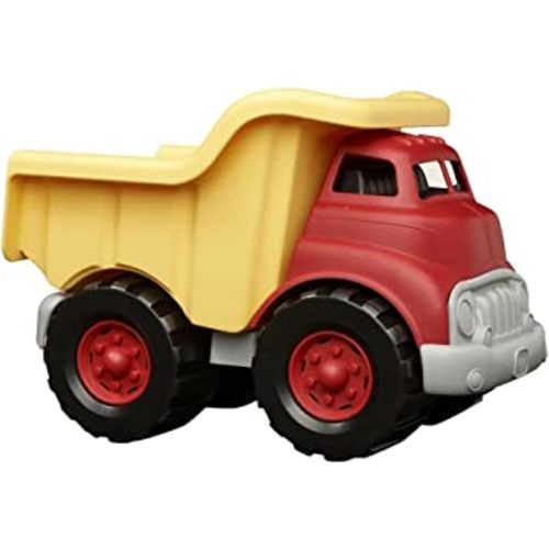 Green Toys Dump Truck in Yellow and Red - BPA Free, Phthalates Free Toys for Gross/Fine Motor Skill Development. Pretend Play , Red/Yellow
