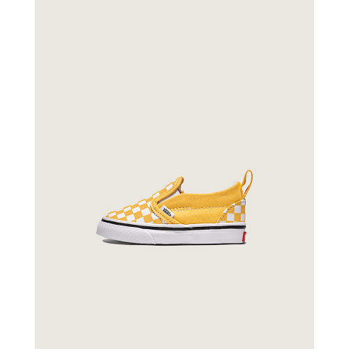 Toddler Classic Slip-On V Checkerboard Shoe in Banana Cream Yellow / White | Vans