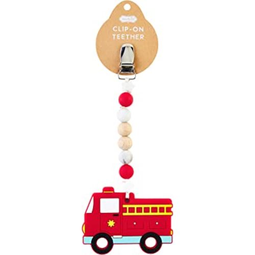 Fire Truck Clip On Teether