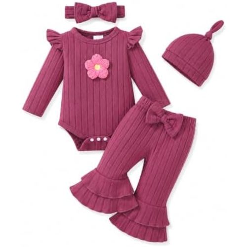 Renotemy Infant Baby Girl Clothes Newborn Outfit Essentials Preemie-12Month