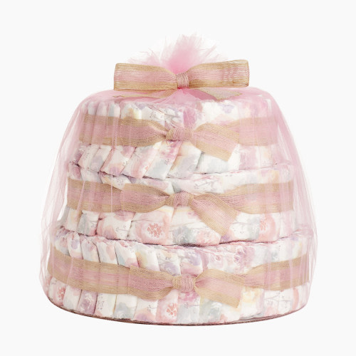 The Honest Company Deluxe Diaper Cake - Rose Blossom