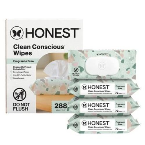 The Honest Company Plant-Based Baby Wipes made with over 99% Water - Geo Mood - 288ct