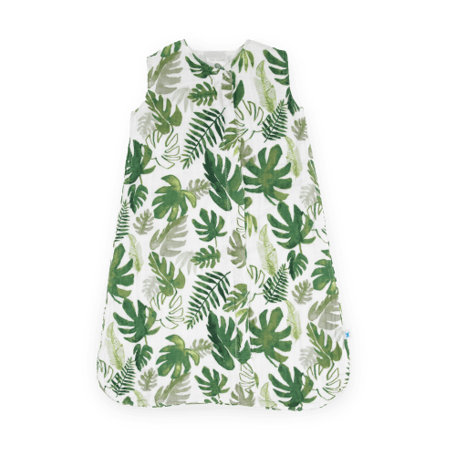 Cotton Muslin Sleep Bag - Tropical Leaf