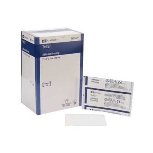 Telfa Adhesive Film Dressing, 2 in x 3 in, 100 Count, 1 Pack