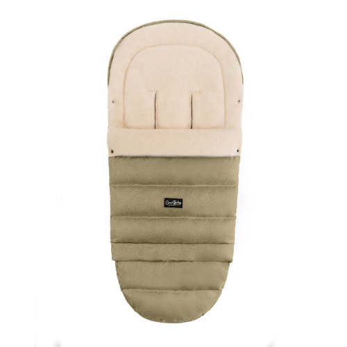 Olive Arctic Organic Wool Adjustable Footmuff