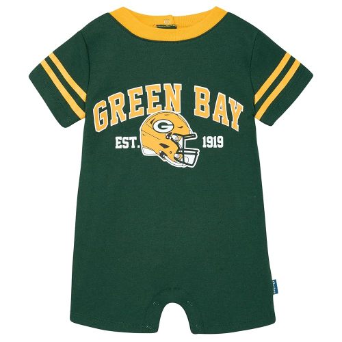 Gerber NFL unisex-baby Nfl Team Short Sleeve Romper