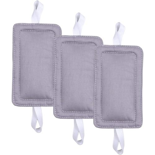 Door Silencer Jammer Closer Cushion Latch Cover 3 Pack for Noise Reducing Quiet Doors Baby Toddler Safety 3.25 x 5.5 Inch (New Grey)