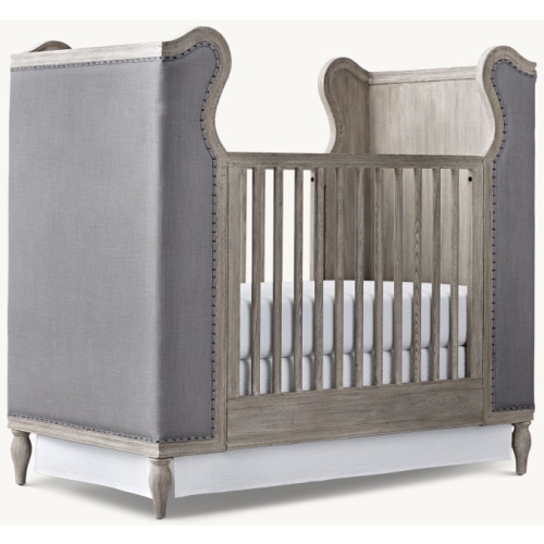 French Upholstered Wing Crib | RH Baby & Child