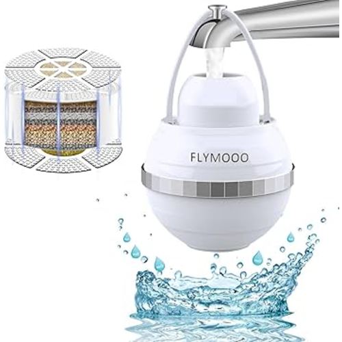 Bath Ball Filter - 8 Stages Bathtub Water Filter Reduces Contaminants for Softer, Smoother Skin - 2,500 Gallons of Filtration, BPA Free