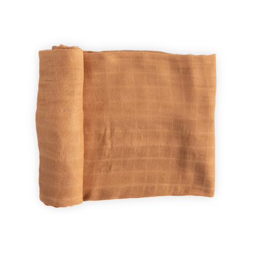 Deluxe Muslin Swaddle Blanket - Caramel