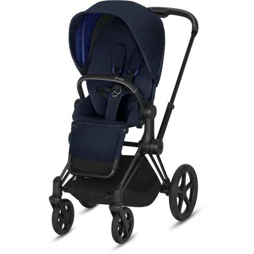 Cybex Priam 3 Complete Stroller - Matte Black/Indigo Blue