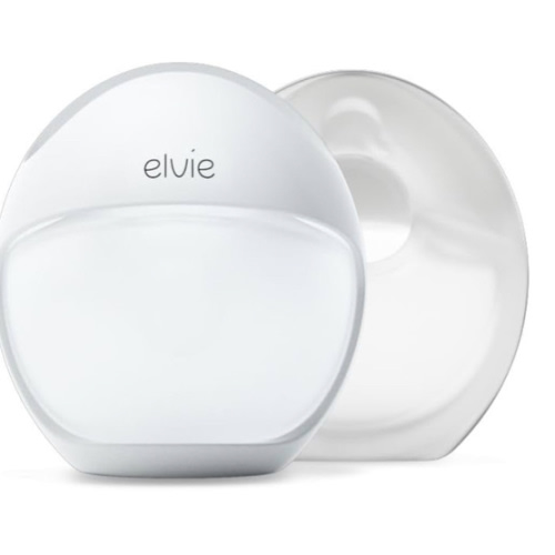 Elvie Curve - Manual Wearable Breast Pump - Hands-Free, Kick-Proof, Portable Silicone Pump That Can Be Worn in-Bra for Gentle, Natural Milk Expression - Breast Feeding Essentials